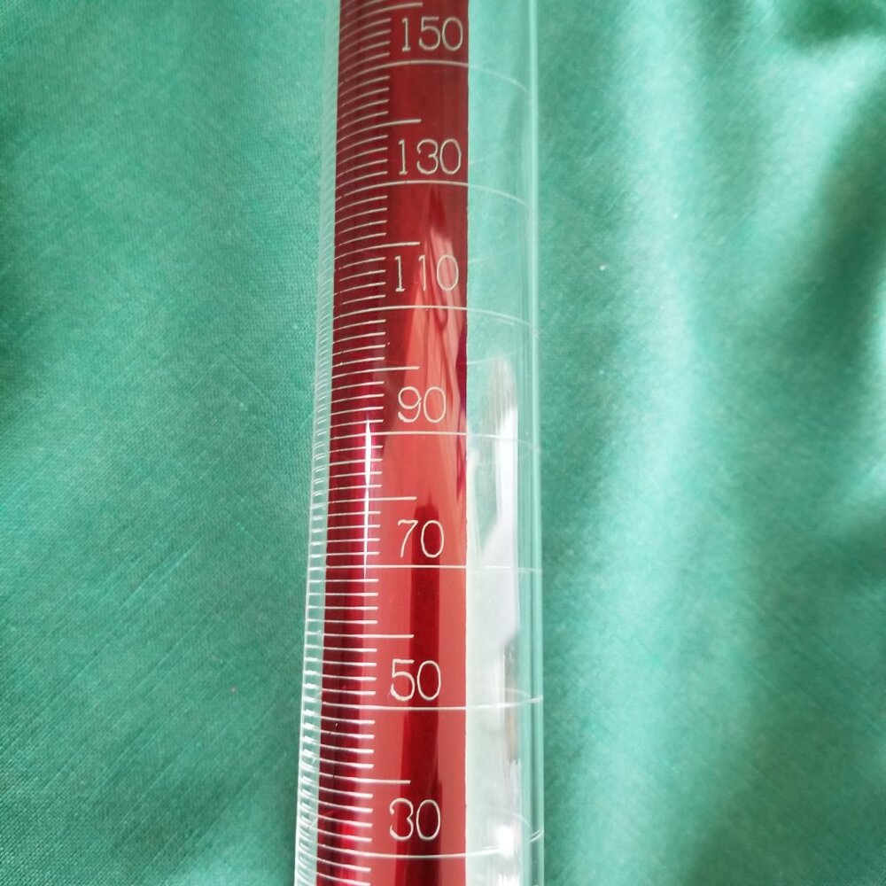 Vintage PYREX Single Metric Scale Red Cylinder - Picture 4 of 13